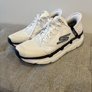 SKECHERS Max Cushioning White Premier Hands Free Slip-Ins Ascendant Men sz‎ 10